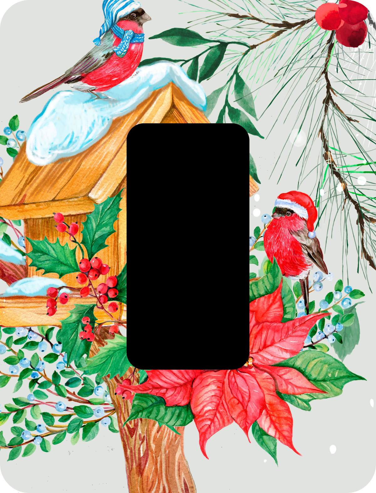 Christmas Robins | Aunt Meredith's Light Switch Covers